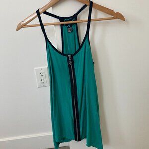 Fox Racing, vintage racerback tank with zipper, Size XS